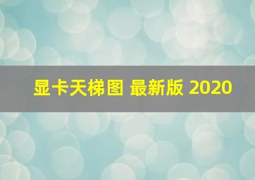 显卡天梯图 最新版 2020